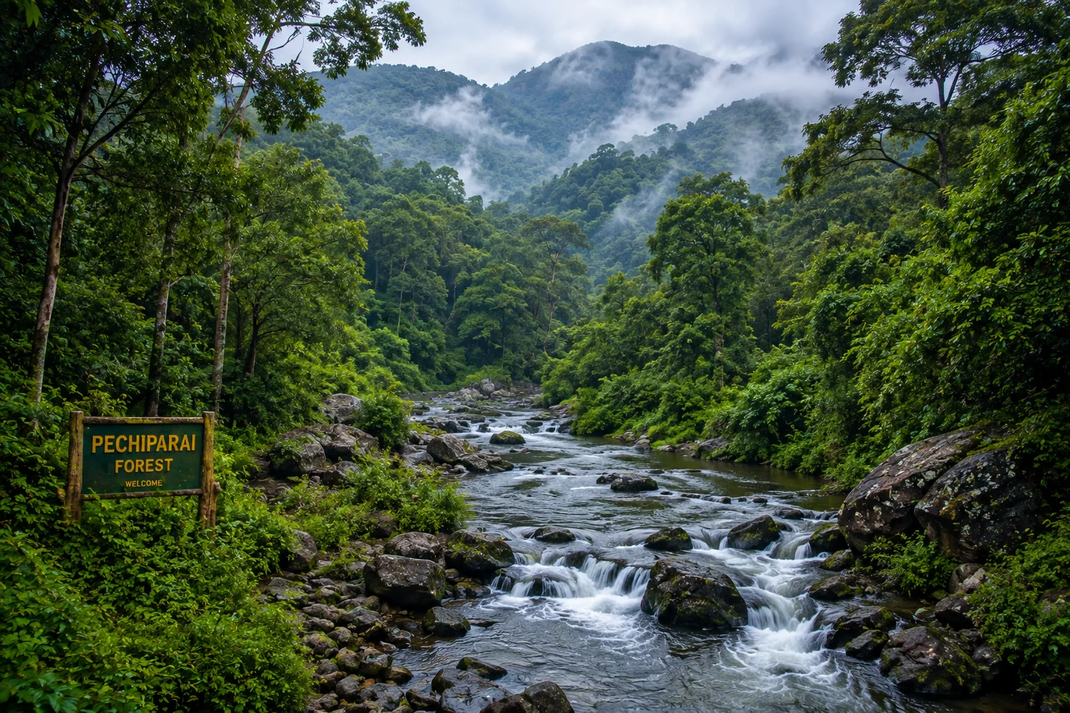 Pechiparai Forest Landscape